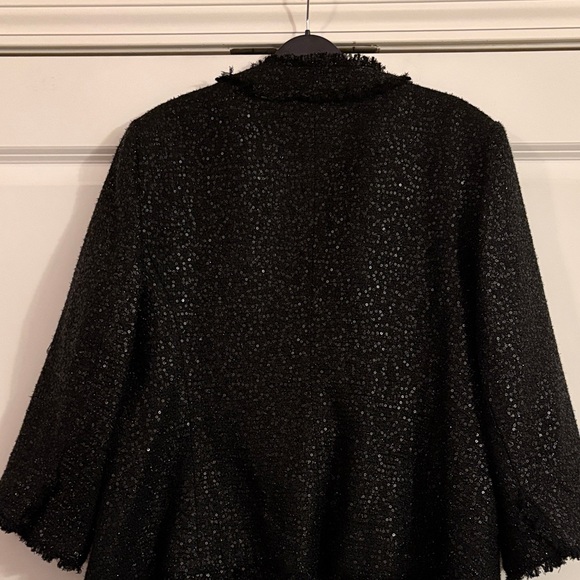 Chico's Black Textured Blazer - Picture 9 of 10